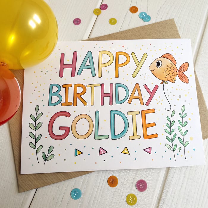 Happy Birthday Goldie - Celebrate in Style