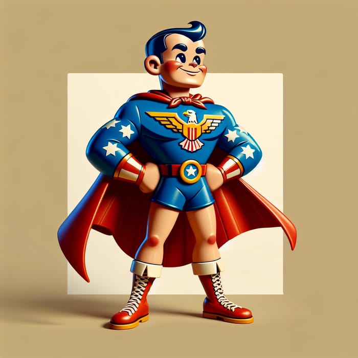 Homelander Vault Boy: Retro Superhero Character Design