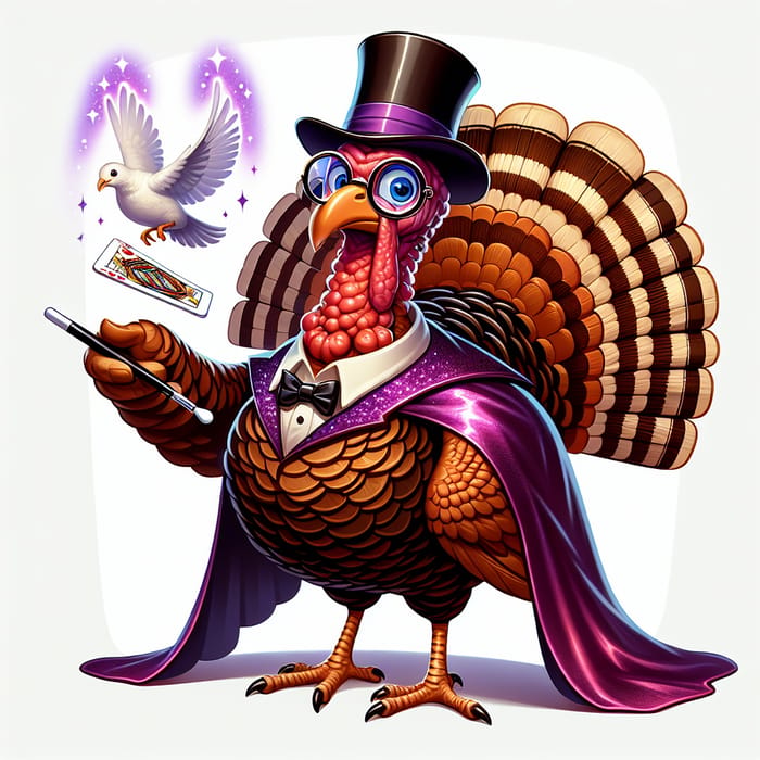 Magical Turkey Conjuring Enchanting Design