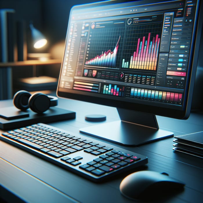 High-Resolution Computer Display for Colorful Charts