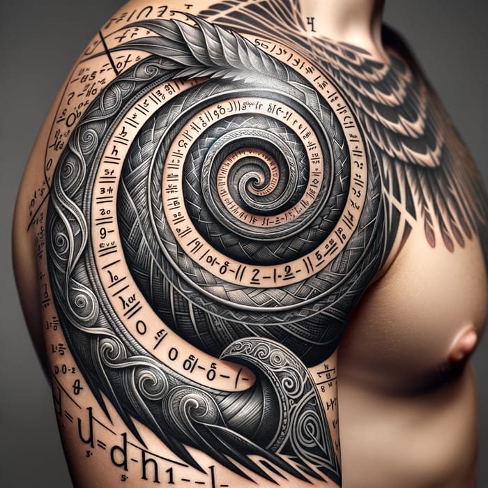 Viking Tattoo Design: Shoulder to Wrist Spiral Art