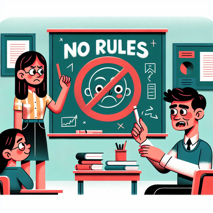 No Rules Equals No Compliance - Classroom Illustration