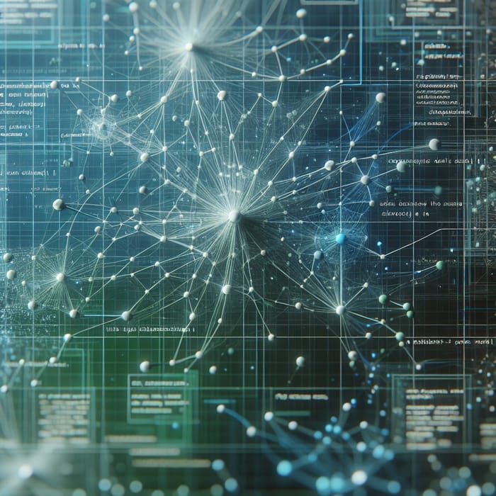 Abstract Representation of Neural Networks | AI Nodes with Synapses