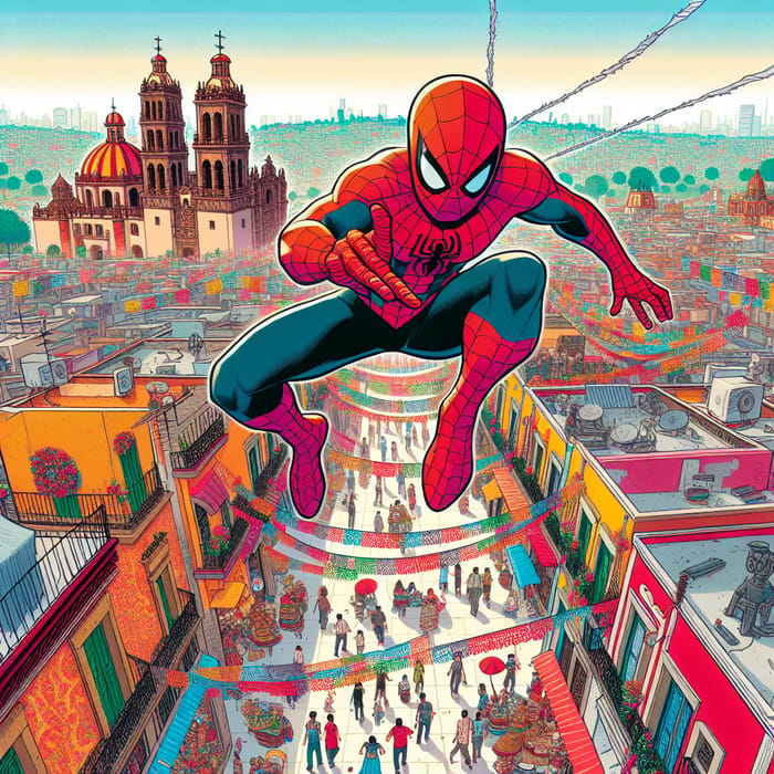 Spiderman in Mexico: Epic Adventures in a Colorful City