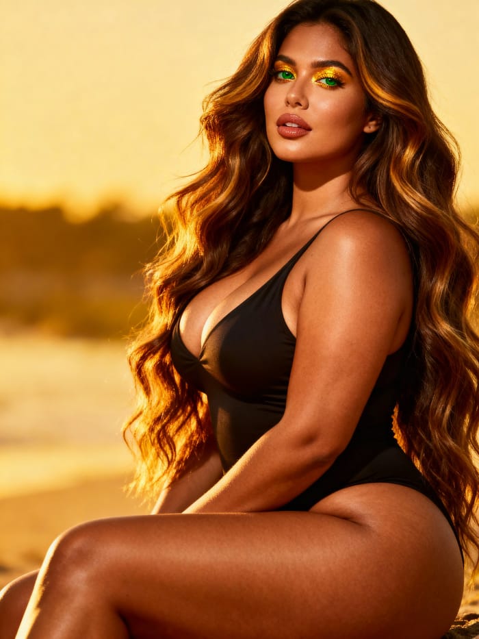 Vibrant Woman with Features That Dazzle Vibrant Woman with Features That Dazzle