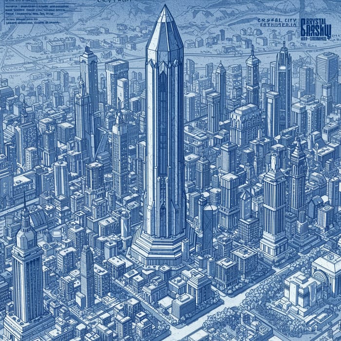 Crystal City Blueprint: High Towers & Crystal HQ Crystal City Blueprint: High Towers & Crystal HQ