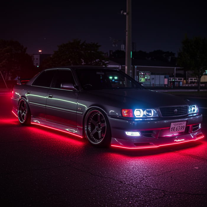 Tuned Toyota Chaser JZX100 in Neon Glow