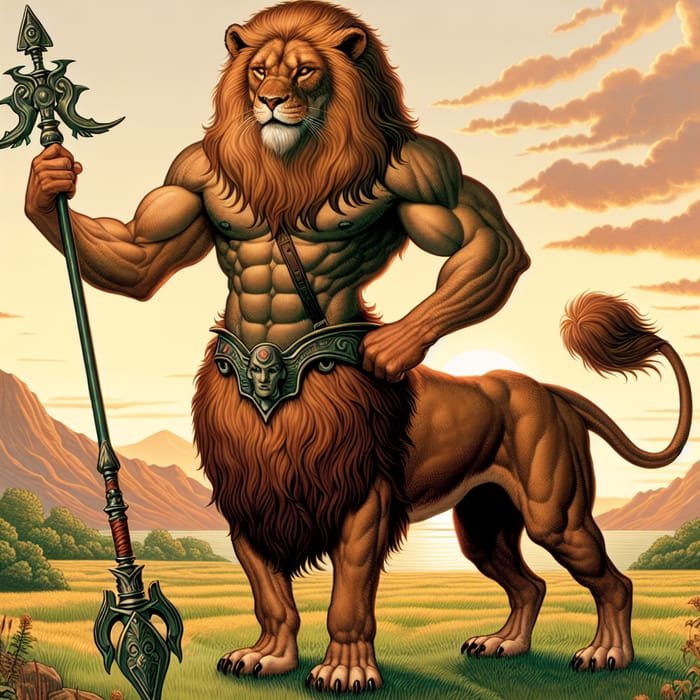 Hombre León: The Majestic Lion-Man Hybrid