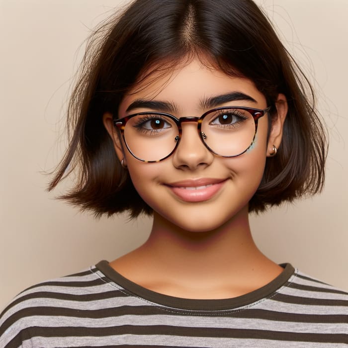 Short-Haired Girl Wearing Glasses