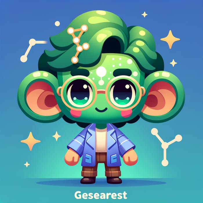 Childlike Green Virgo-Eared Technology Scientist Character - Heimerdinger Style