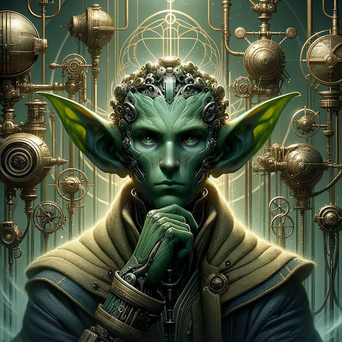 Green Virgo Technology Expert - Fantasy Art