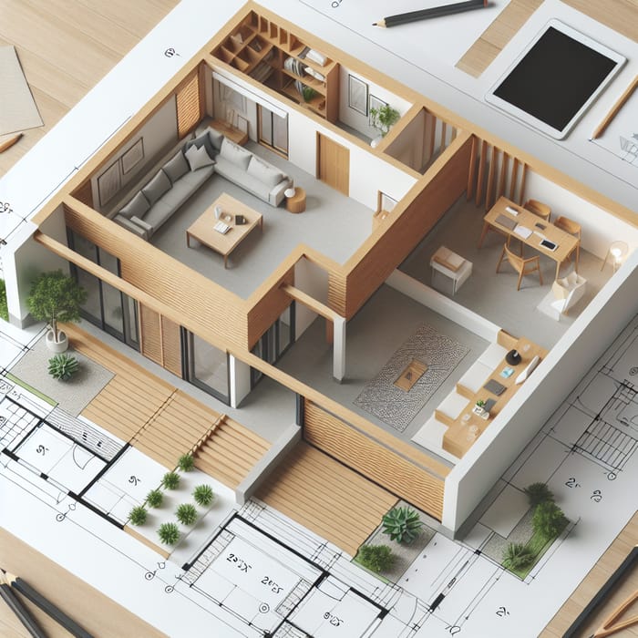 Minimalist 4x20m House Floor Plan by Zeidler & Lim