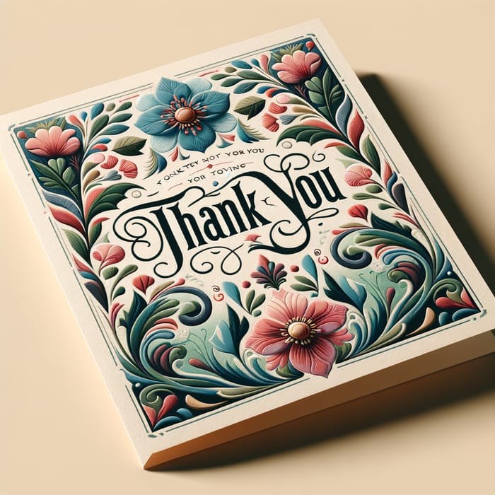 Elegant Thank You Cards for Our Cherished Customers