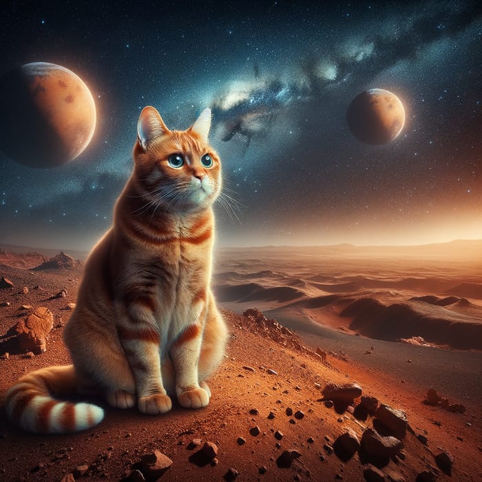 Cat on Mars - Explore the Red Planet