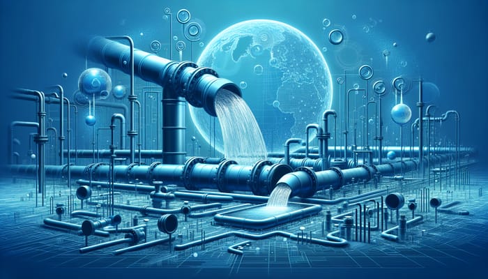 Abstract Water Infrastructure: Pipes & Systems