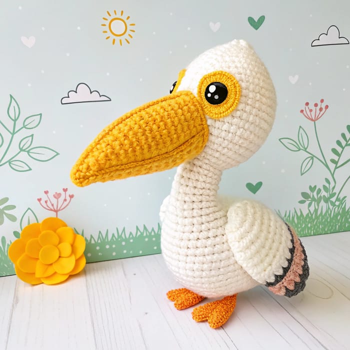 Crochet Pelican Amigurumi Pattern