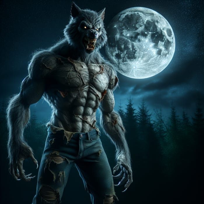 Fascinating Werewolf Transformation Under the Full Moon