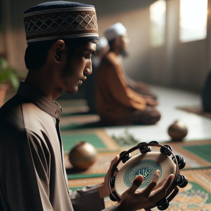 Islamic Prayer Recitation with Terbangan - Traditional Indonesian Tambourine