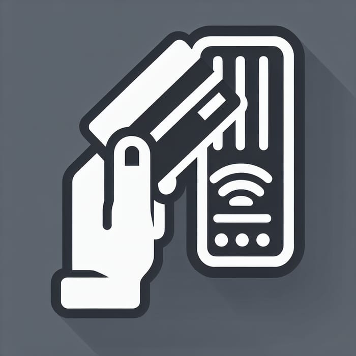 Modern Card Access Control Icon