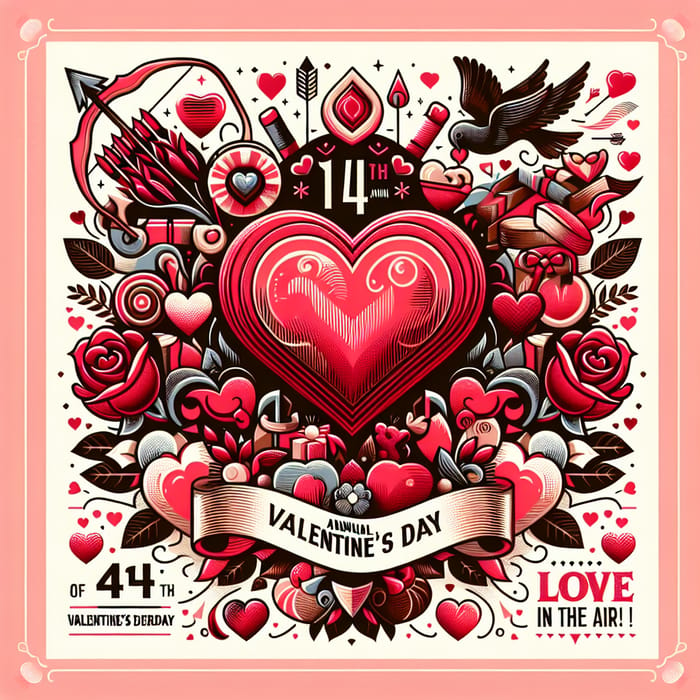 14th Valentine's Day Poster Design | Love is in the Air