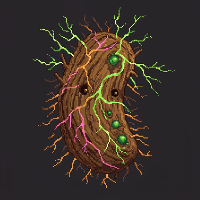 Lightning Tree Microbacteria - Pixel Art Lightning Tree Microbacteria - Pixel Art