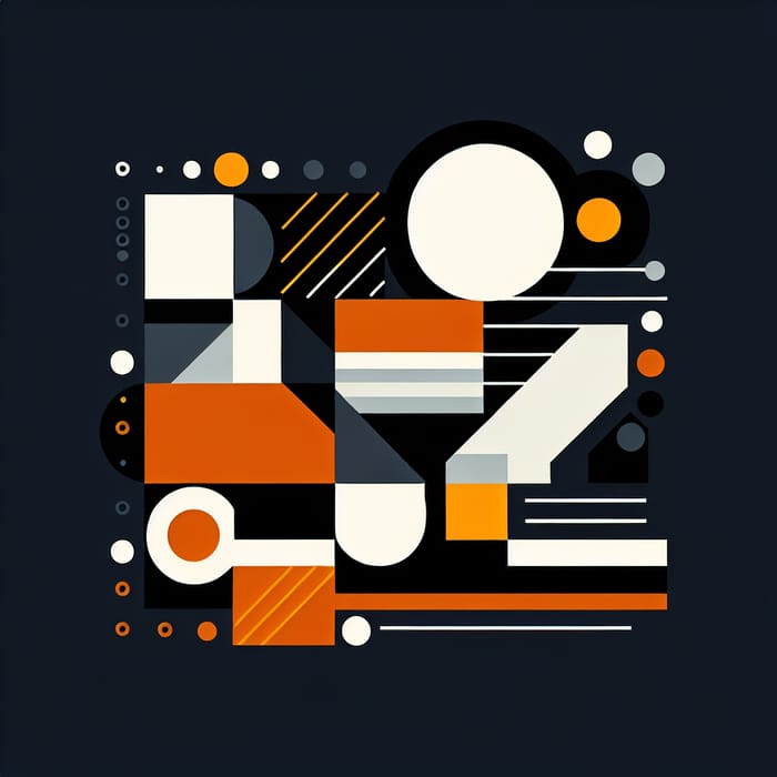 Abstract Geometric Shapes & Clean Lines in Minimalist Design