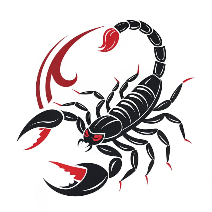 Stunning Black Scorpion Logo Design