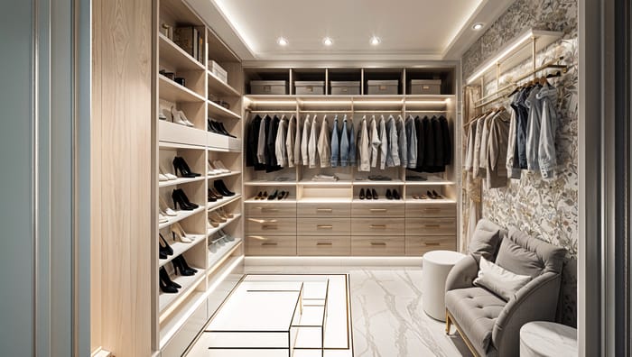 Stylish Walk-In Closet Design Ideas