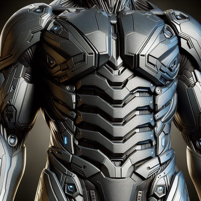 Futuristic Kevlar Armor Suit with High-Tech Lighting