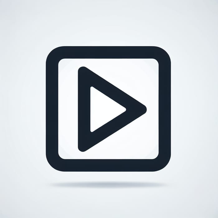 Modern Video Play Icon: Easy Playback Symbol