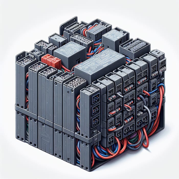 Relay Box: Detailed Illustration of Technical Complexity