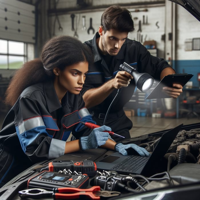 Expert Car Diagnostician Services | Skilled Female Mechanics