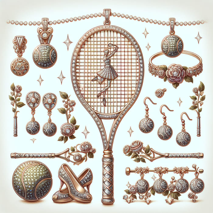 Classical Tennis Jewelry Set | Beautiful & Luxurious Collection