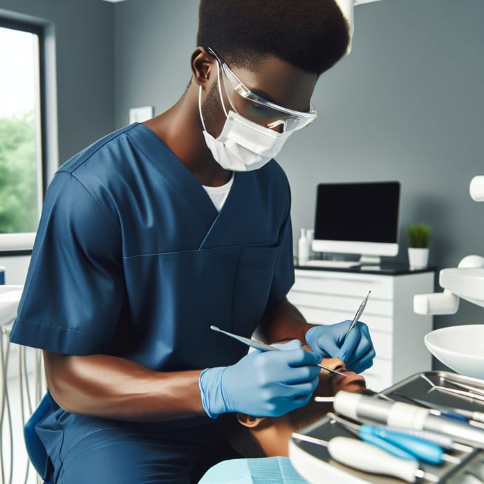 Professional Dental Hygienist in Modern Office