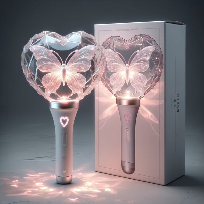 Unique Kpop Fan Lightstick with Butterfly Design