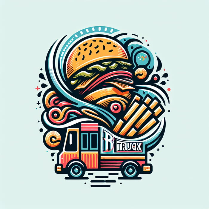 Bun Truck Logo Design: Street Food Artistry