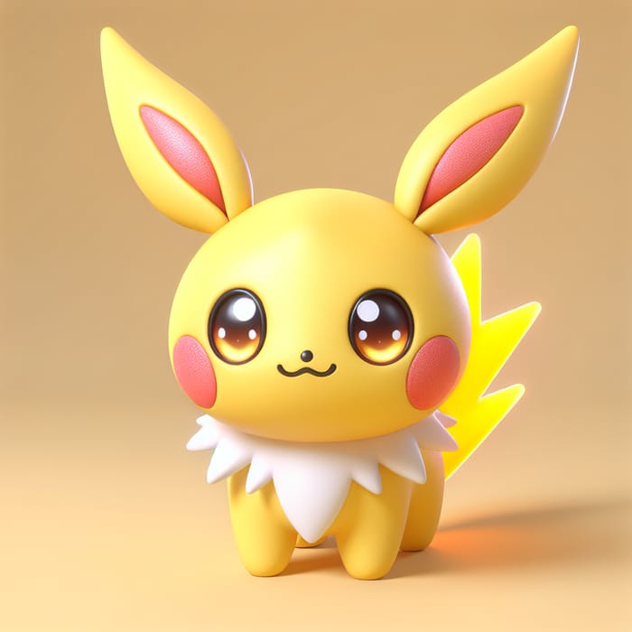 Cute Realistic Pikachu: Adorable Electric-Type Creature