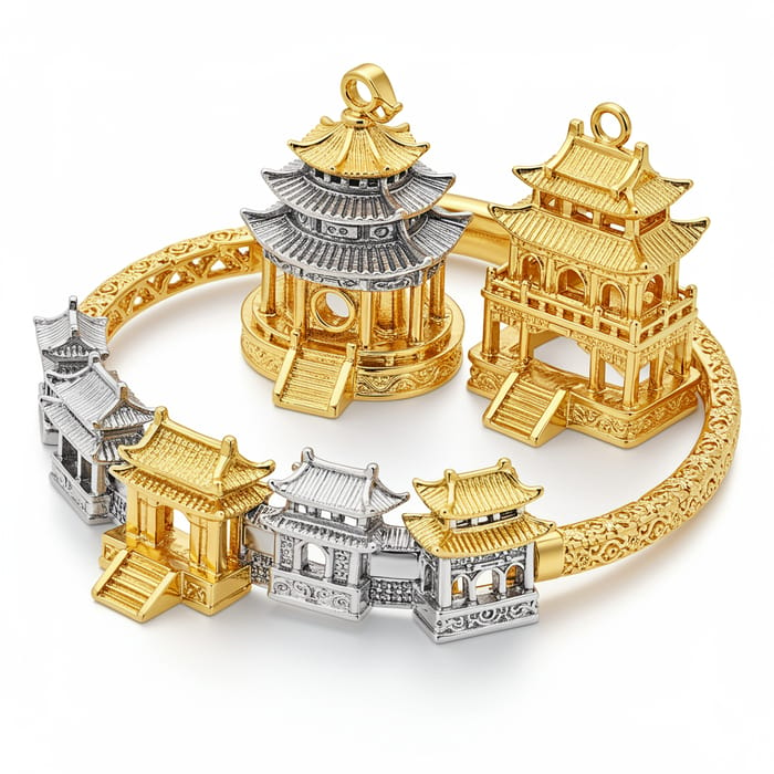 Traditional Chinese Architecture Jewelry Collection