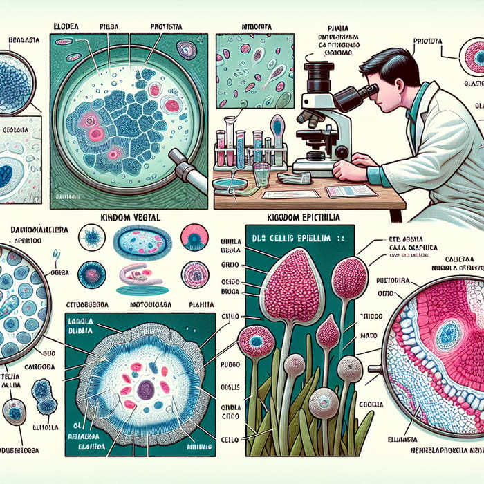 Exploring Microscopic Worlds: Protista, Plant, and Animal Observations