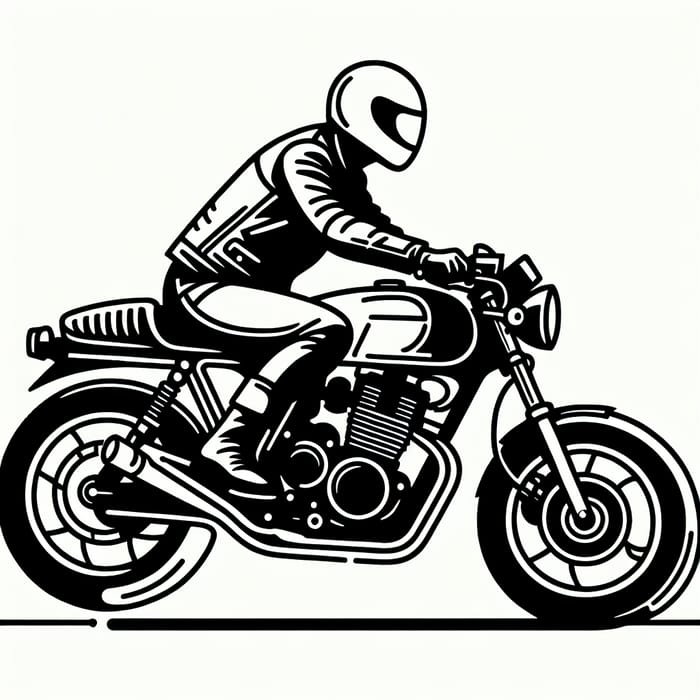 Minimalist Biker on Yamaha XSR