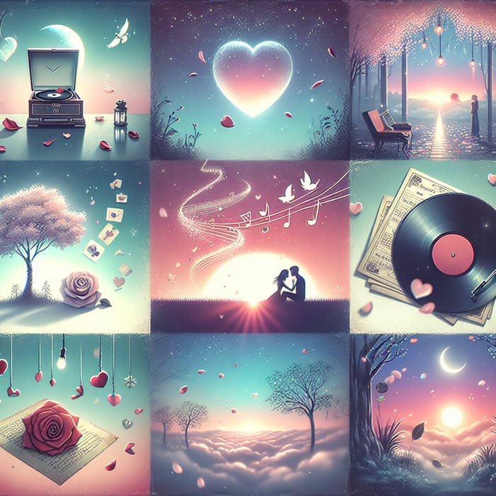 Dreamy Twilight Love Scene for Track 'Again' | Nostalgic Romance Illustration