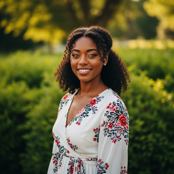 Cinematic Portrait of a Positive African Woman Cinematic Portrait of a Positive African Woman