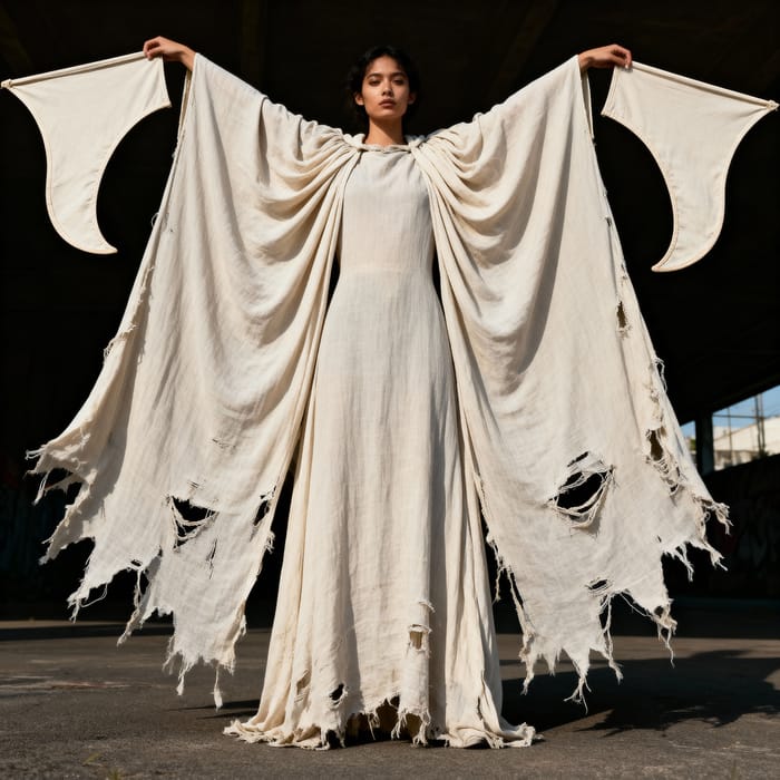 Dramatic Full-Length Cape for Unique Style Dramatic Full-Length Cape for Unique Style