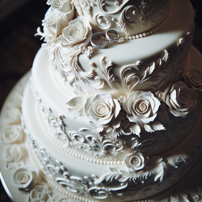 Exquisite Wedding Cake with Elegant Design