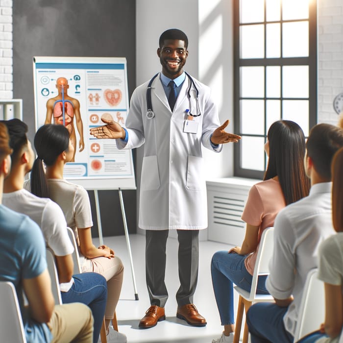 Diverse Patients Engaged in Medical Learning