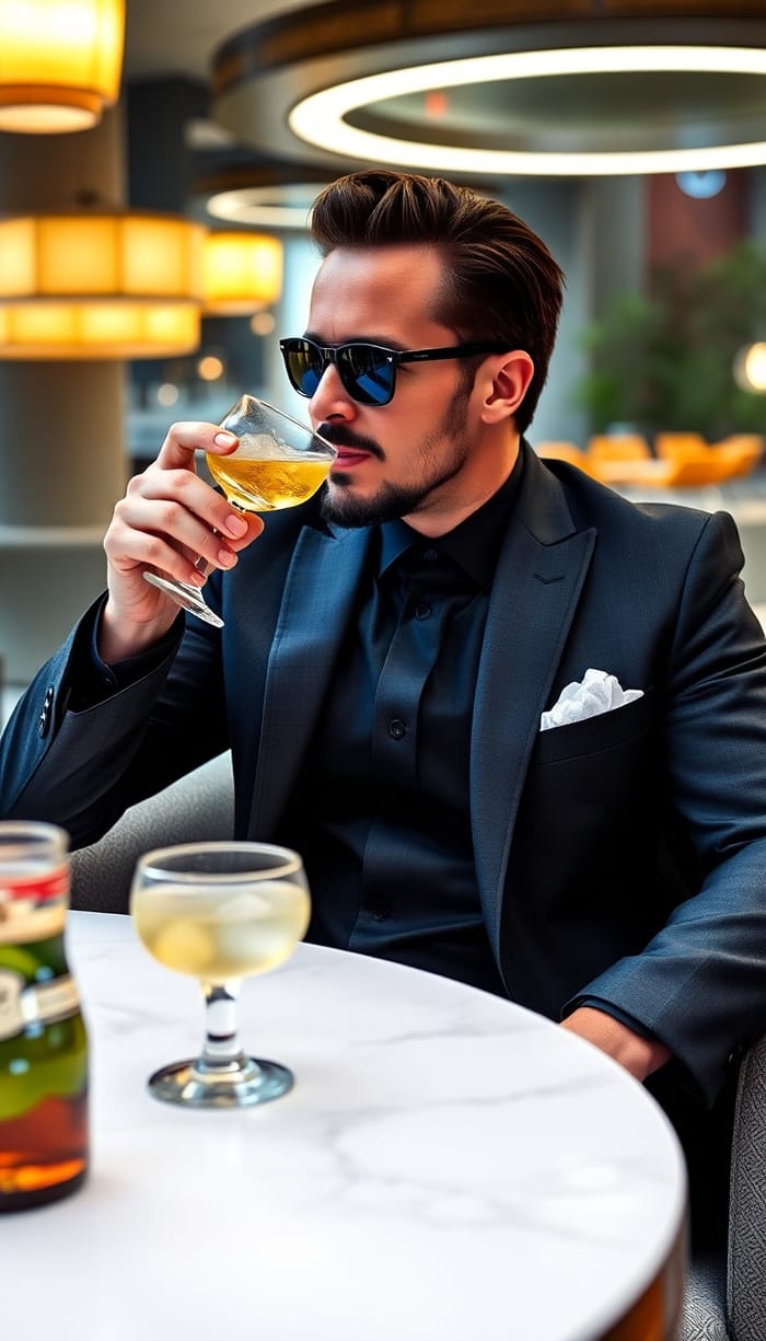 Tony Stark: Stylish Margarita Moments