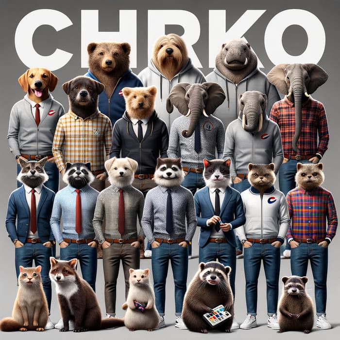 CHRKO eSports Team Avatar: Animals in Modern Attire