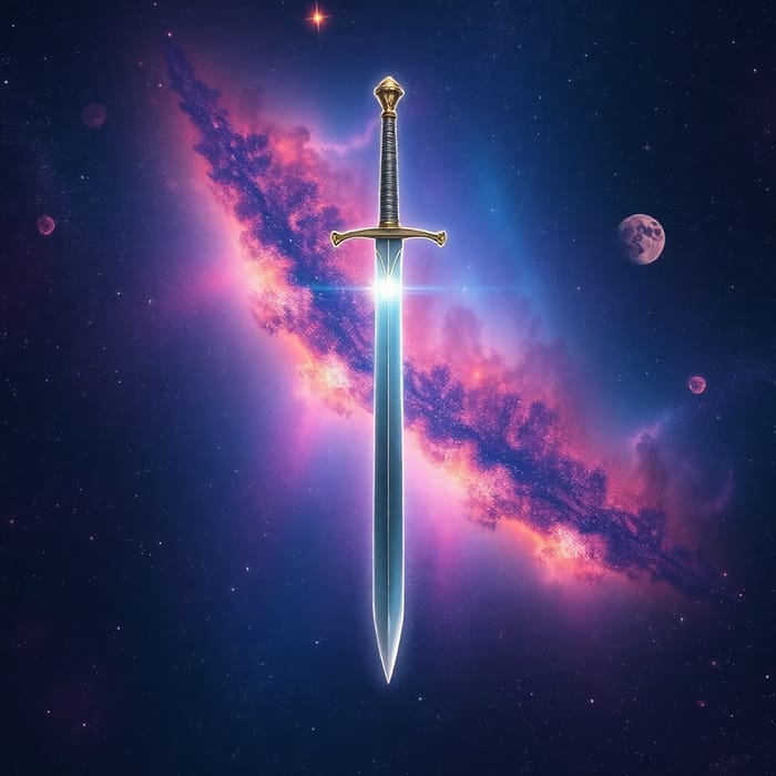 Sword Cutting Through the Galaxy - A Cosmic Adventure