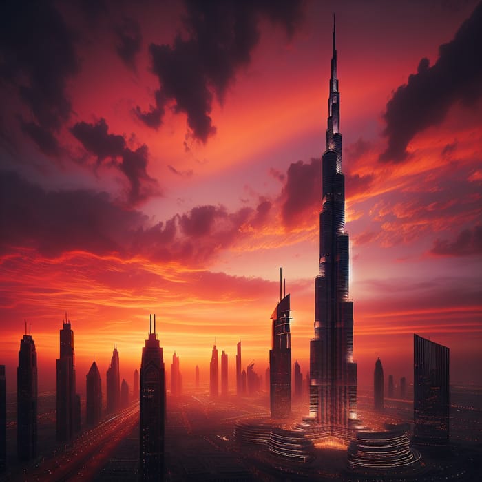 Sunset Glow at Burj Khalifa