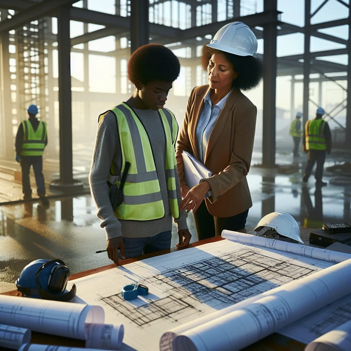 Real-Life Mentorship: Female Engineer Guiding Male Intern